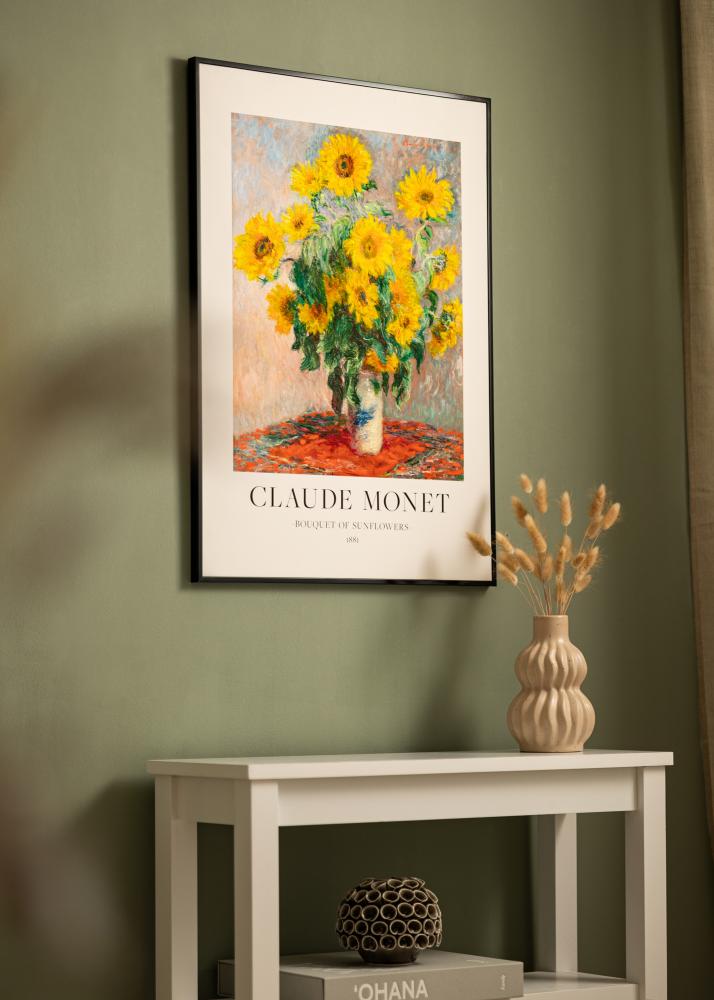 Rame din aluminiu Sticlă acrilică Negru 61x91,5 cm