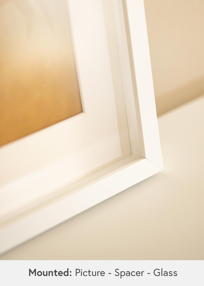 BGA Cadru cutie Alb 40x60 cm - Paspartuuri Alb 32,9x48,3 cm