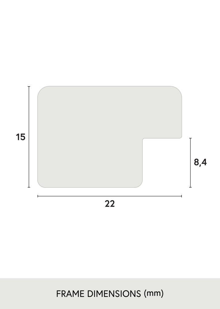 Ramă Uppsala Argintiu 50x50 cm