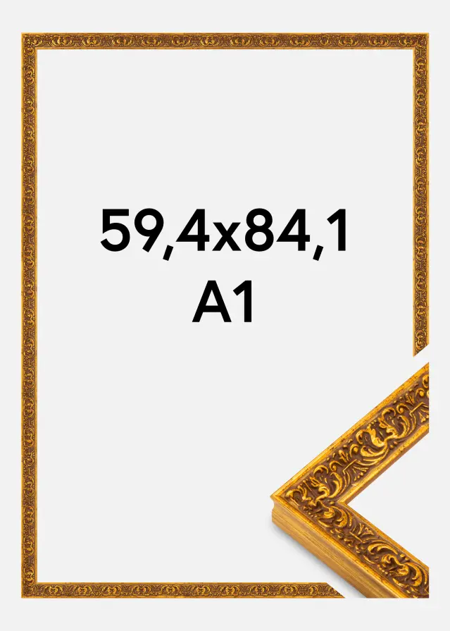 Ramă Amber Akrylglas Auriu 59,4x84,1 cm (A1)