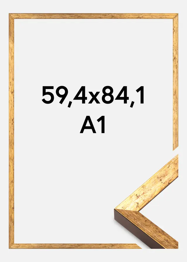 Ramă Dune Acril Glas Auriu 59,4x84,1 cm (A1)