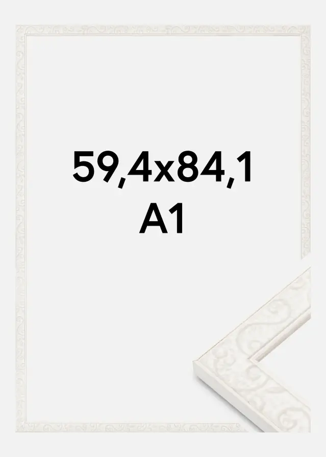 Ramă Milton Akrylglas Alb 59,4x84,1 cm (A1)