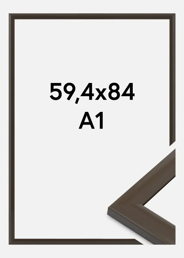 Ramă Dorset Sticlă acrilică Gri închis 59,4x84,1 cm (A1)