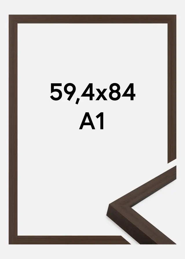 Ramă Wells Sticlă acrilică Maro 59,4x84,1 cm (A1)