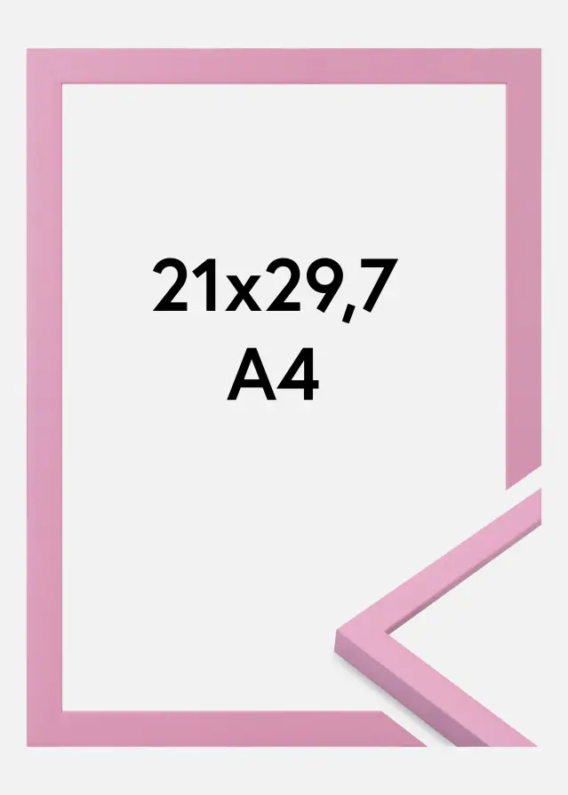 Ramă Kent Sticlă acrilică Roz 21x29,7 cm (A4)