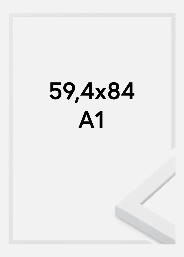 Ramă Oban Sticlă acrilică Alb 59,4x84,1 cm (A1)