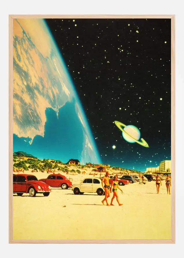 Galaxy Beach Poster
