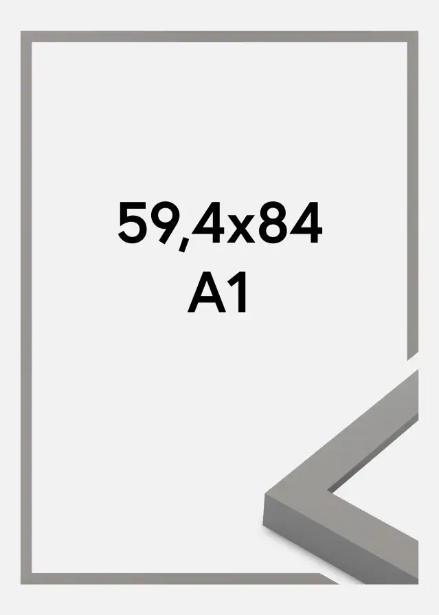 Ramă Selection Sticlă acrilică Gri 59,4x84,1 cm (A1)