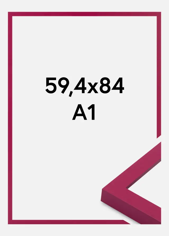 Ramă Selection Sticlă acrilică Hot Pink 59,4x84,1 cm (A1)