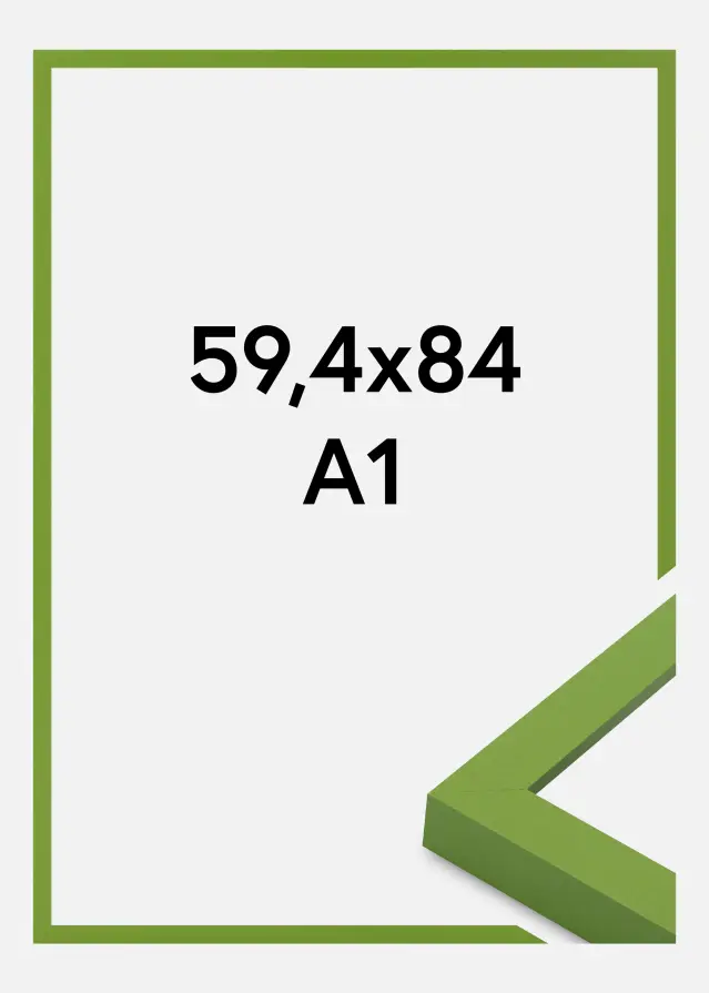 Ramă Selection Sticlă acrilică Lime Green 59,4x84,1 cm (A1)