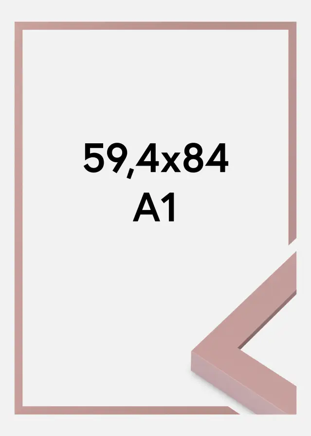 Ramă Selection Sticlă acrilică Peach 59,4x84,1 cm (A1)