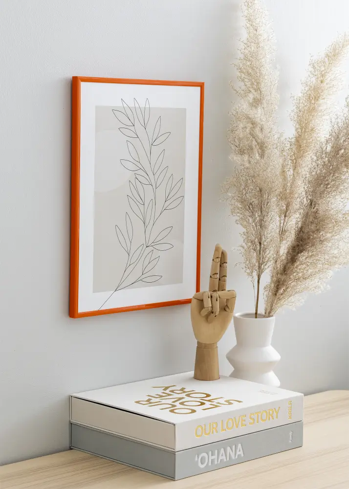 Ramă New Lifestyle Portocaliu 40x60 cm - Paspartuuri Alb 32,9x48,3 cm