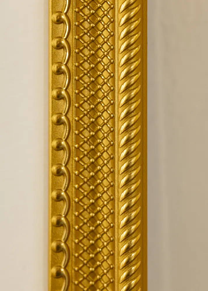 Ramă Lattice Aur 30x40 cm - Paspartuuri Alb 21x29,7 cm