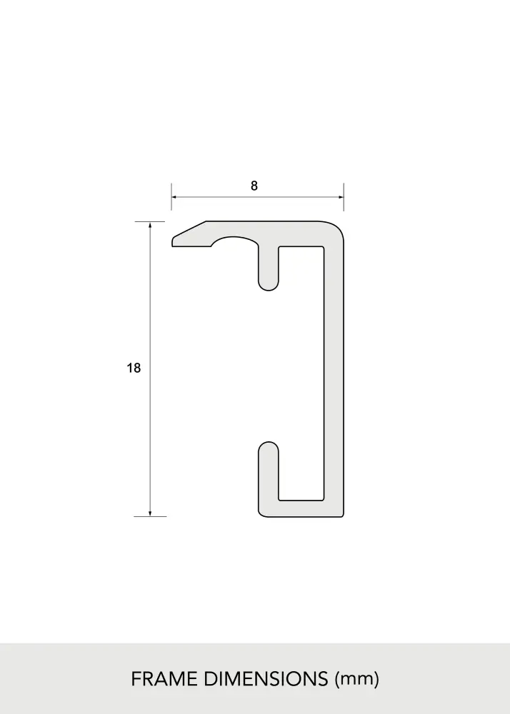 Rame din aluminiu Sticlă acrilică Auriu 61x91,5 cm