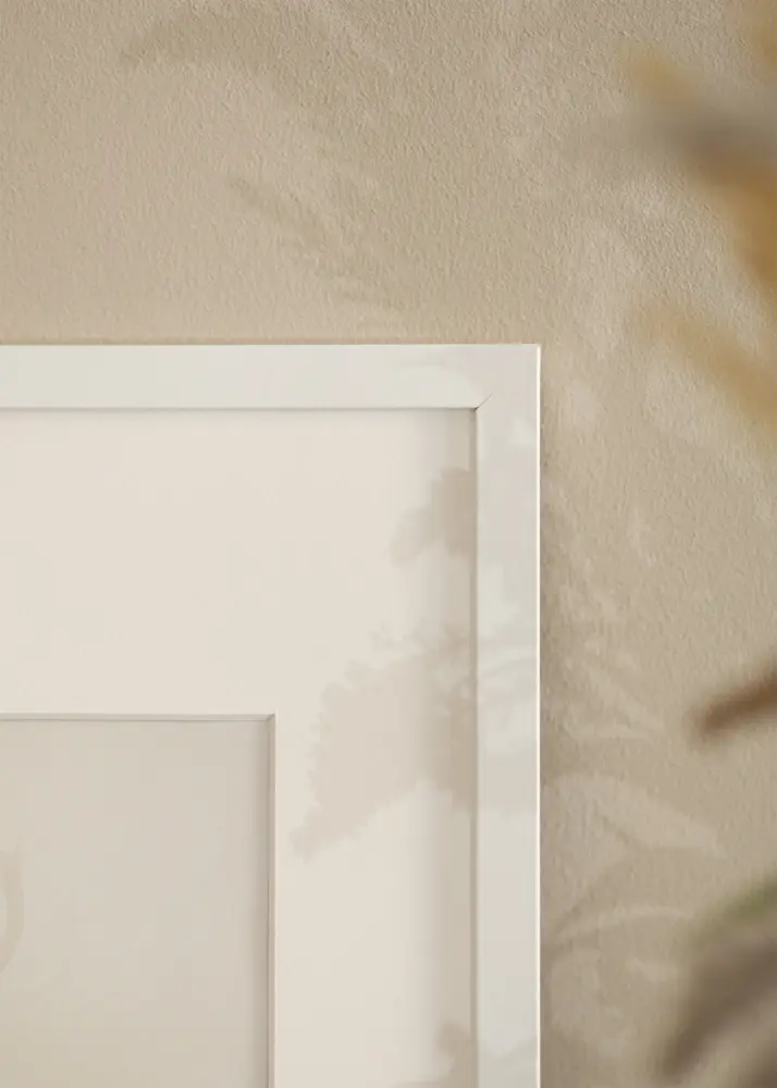 Ramă Modern Alb 60x90 cm - Paspartuuri Alb 50x75 cm