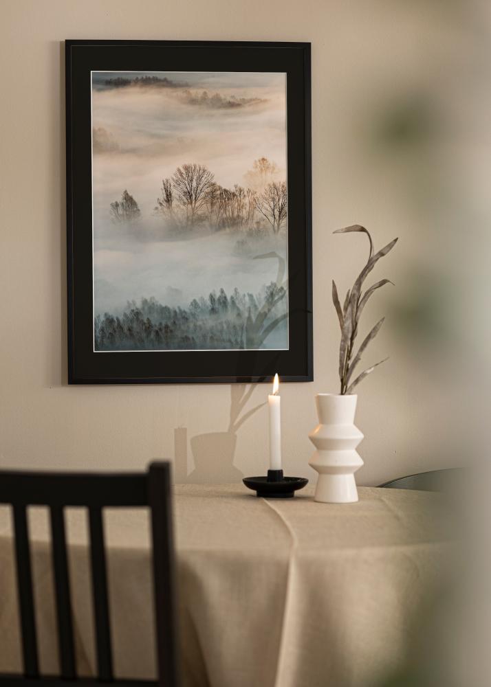 Ramă Edsbyn Negru 20x30 cm - Paspartu Negru 15x21 cm (A5)