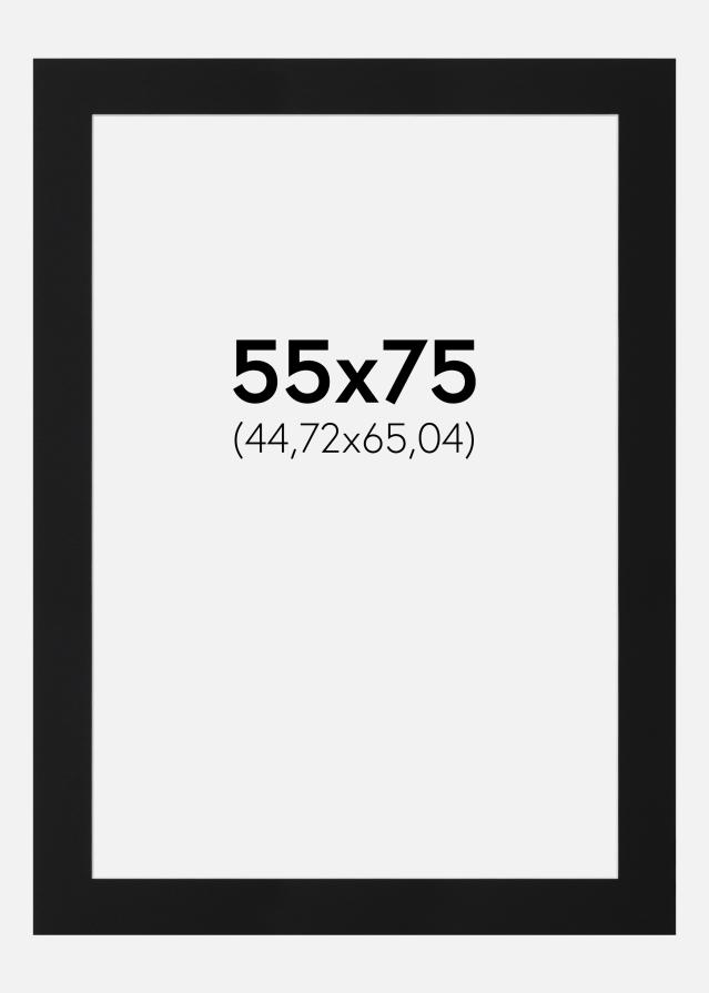 Paspartu Negru Standard (Miez Alb) 55x75 cm (44,72x65,04)