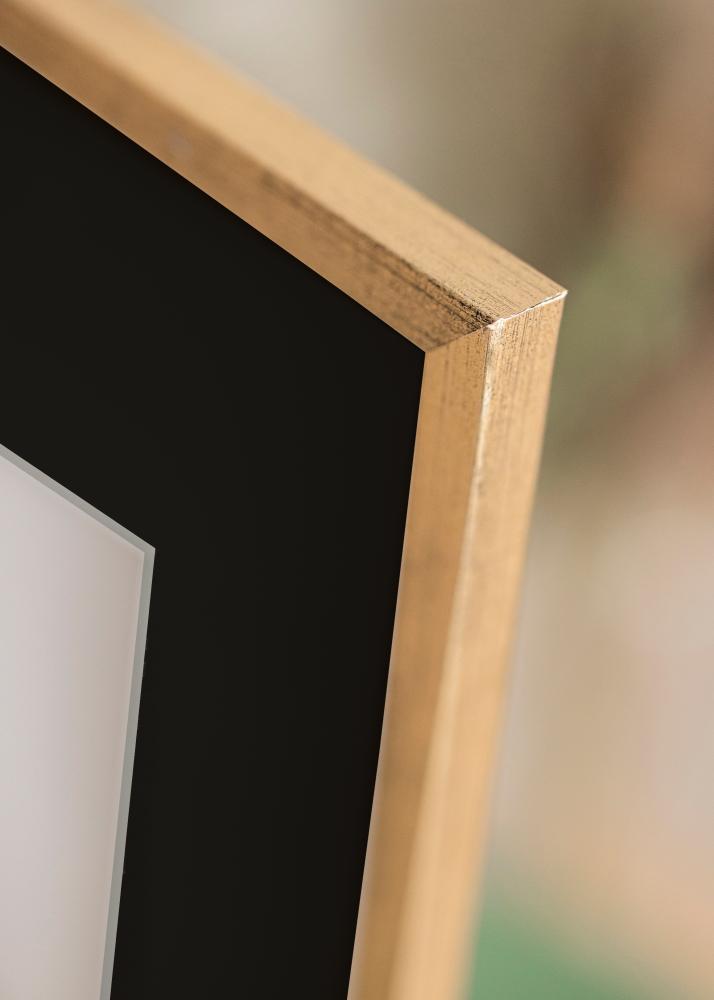 Ramă Galant Auriu 40x50 cm - Paspartu Negru 12x16 inches