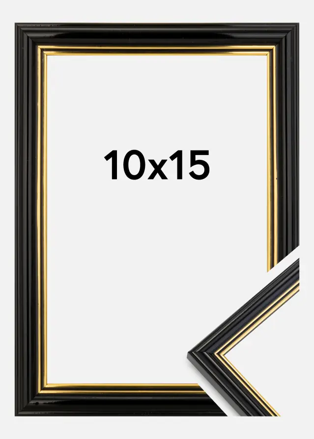Ramă Classic Negru 10x15 cm