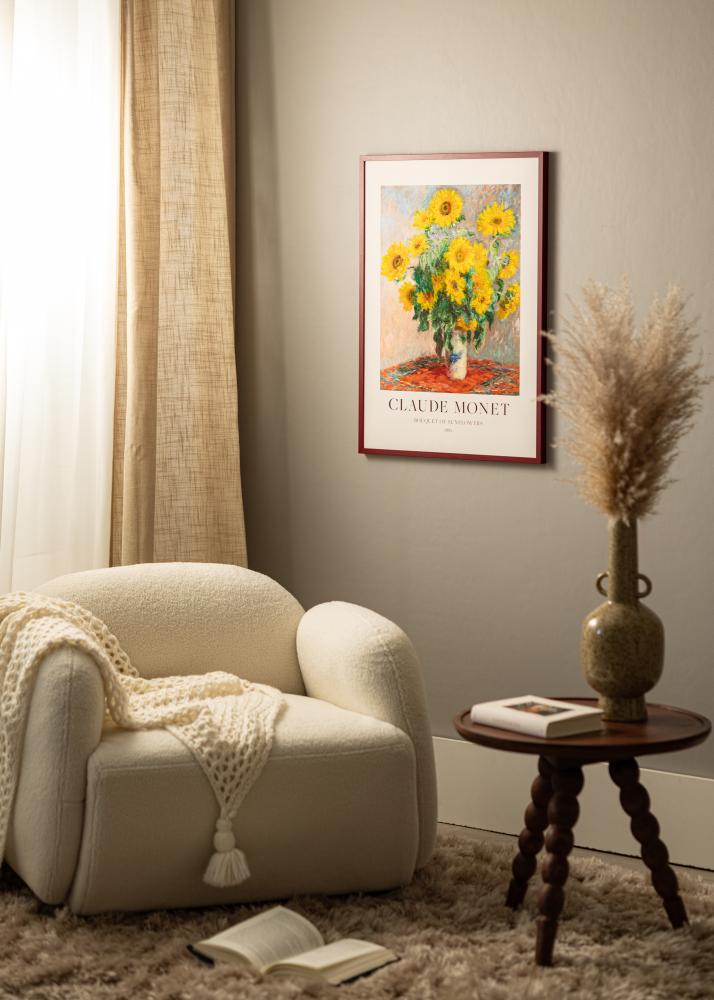 Colorful Sticlă acrilică Roșu 40x50 cm