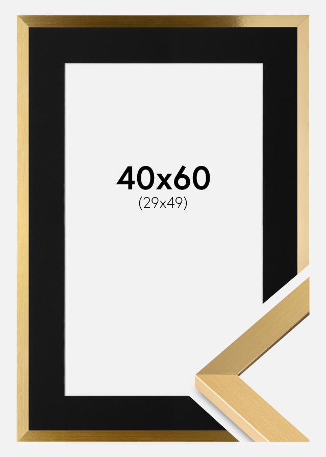 Ramă Selection Auriu 40x60 cm - Paspartu Negru 30x50 cm
