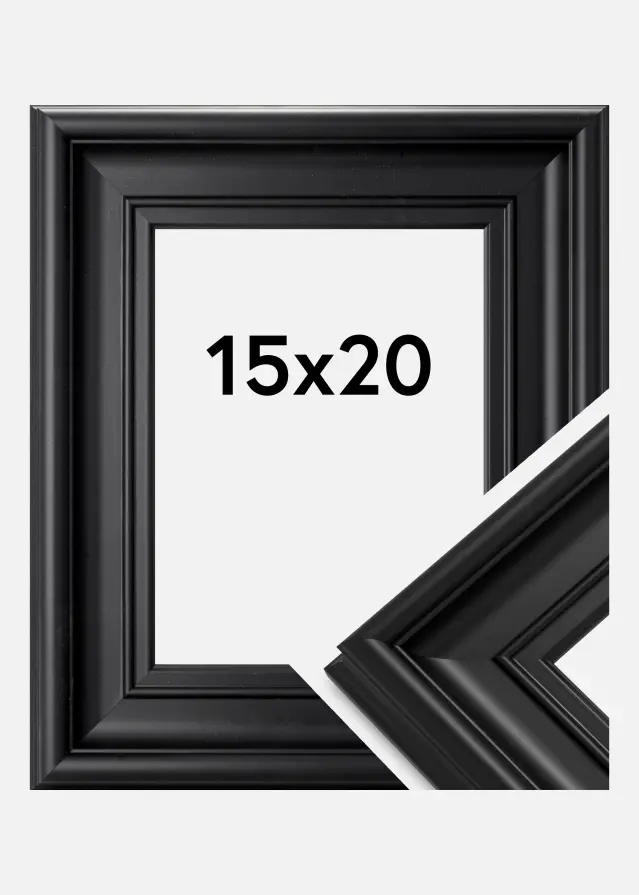 Ramă Mora Premium Negru 15x20 cm