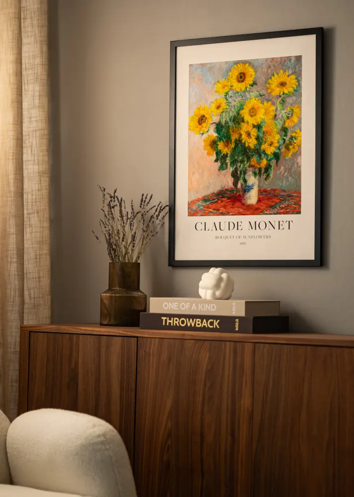 Ramă Deco Sticlă acrilică Negru 60x60 cm