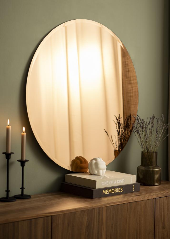 KAILA Rotund Oglindă Rose Gold Deluxe 90 cm Ø