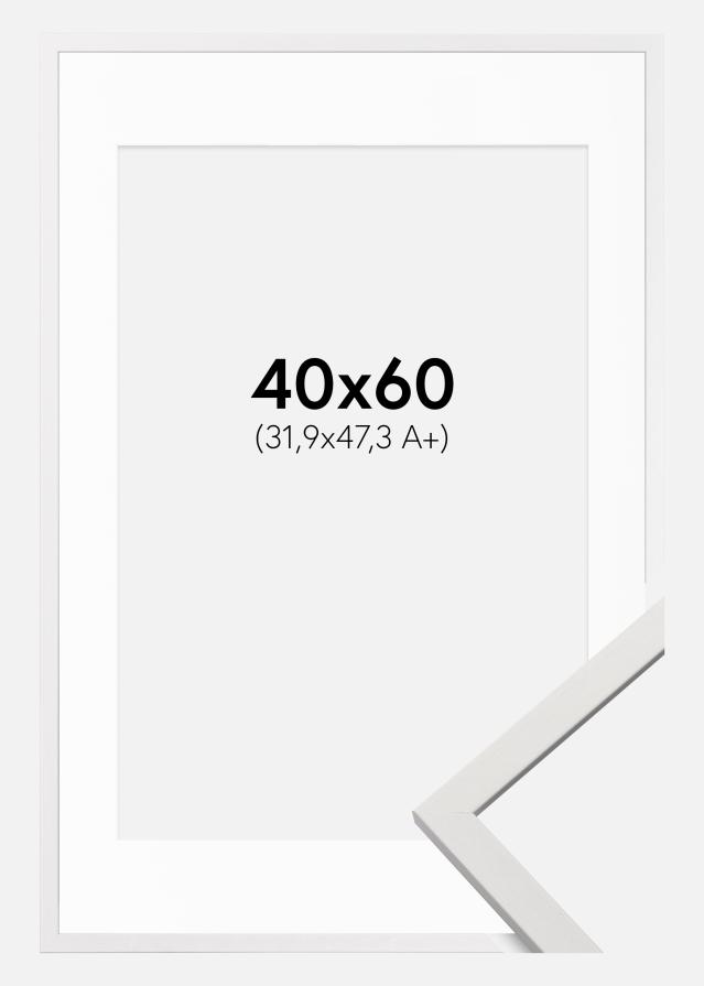 Ramă Edsbyn Alb 40x60 cm - Paspartu Alb 32,9x48,3 cm (A3+)