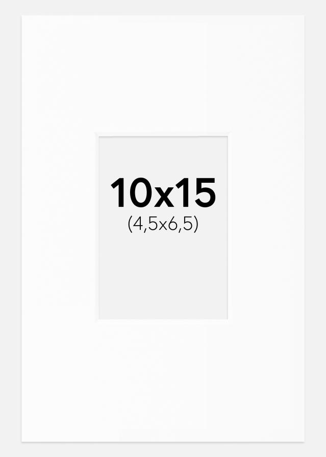 Paspartu Alb Standard Margine albă 10x15 cm (4,5x6,5)