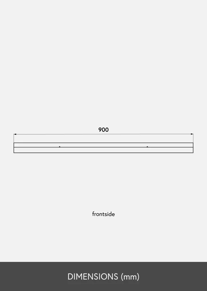Raft pentru tablouri Negru 90 cm