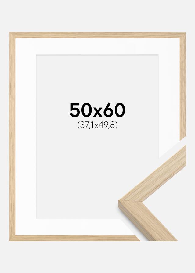 Ramă Grimsåker Stejar 50x60 cm - Paspartu Alb 15x20 inches