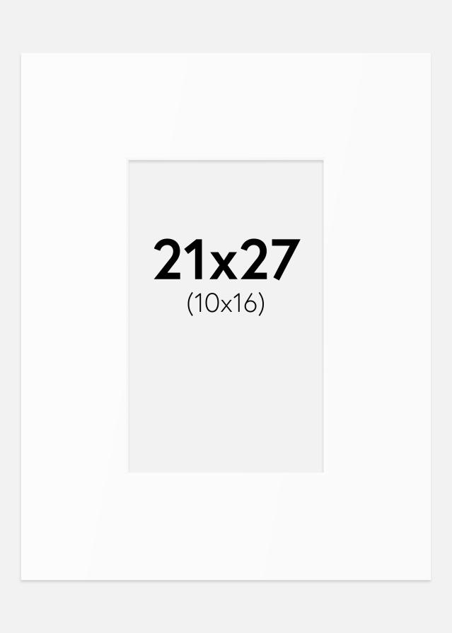 Paspartu Alb Standard (Miez Alb) 21x27 cm (10x16)