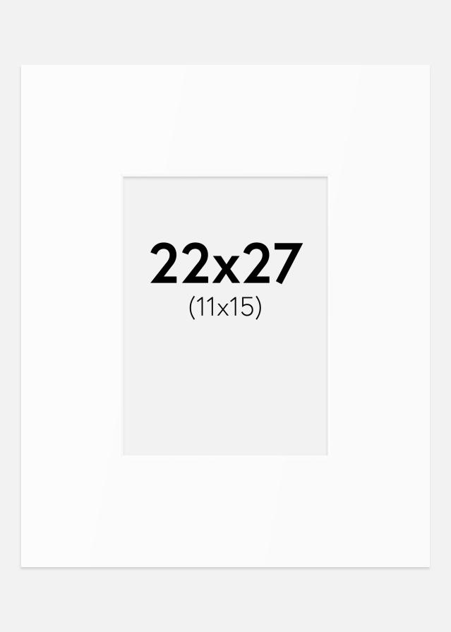 Paspartu Alb Standard (Miez Alb) 22x27 cm (11x15)