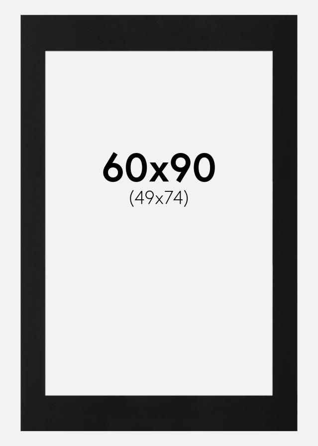 Paspartu Negru Standard Margine albă 60x90 cm (49x74)