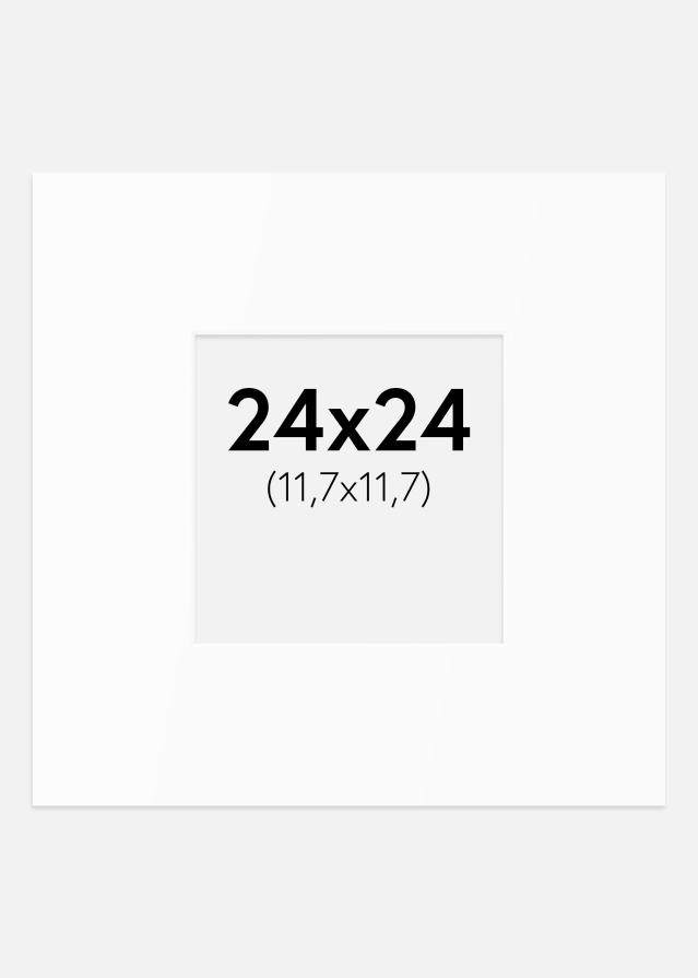 Paspartu Alb Standard (Miez Alb) 24x24 cm (11,7x11,7)