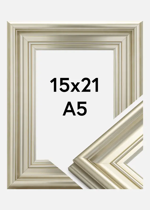 Ramă Mora Premium Argintiu 15x21 cm (A5)
