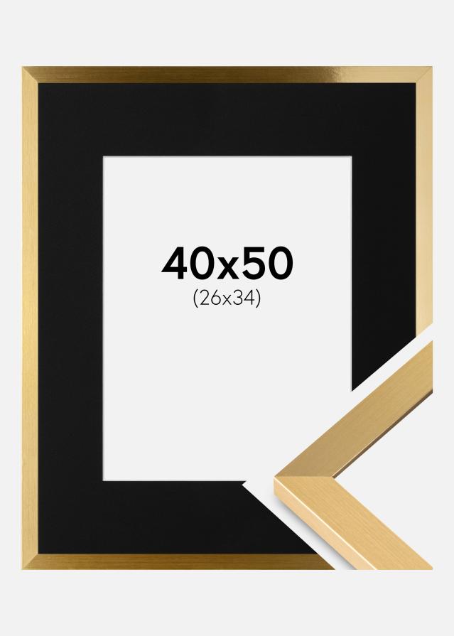 Ramă Selection Auriu 40x50 cm - Paspartu Negru 27x35 cm