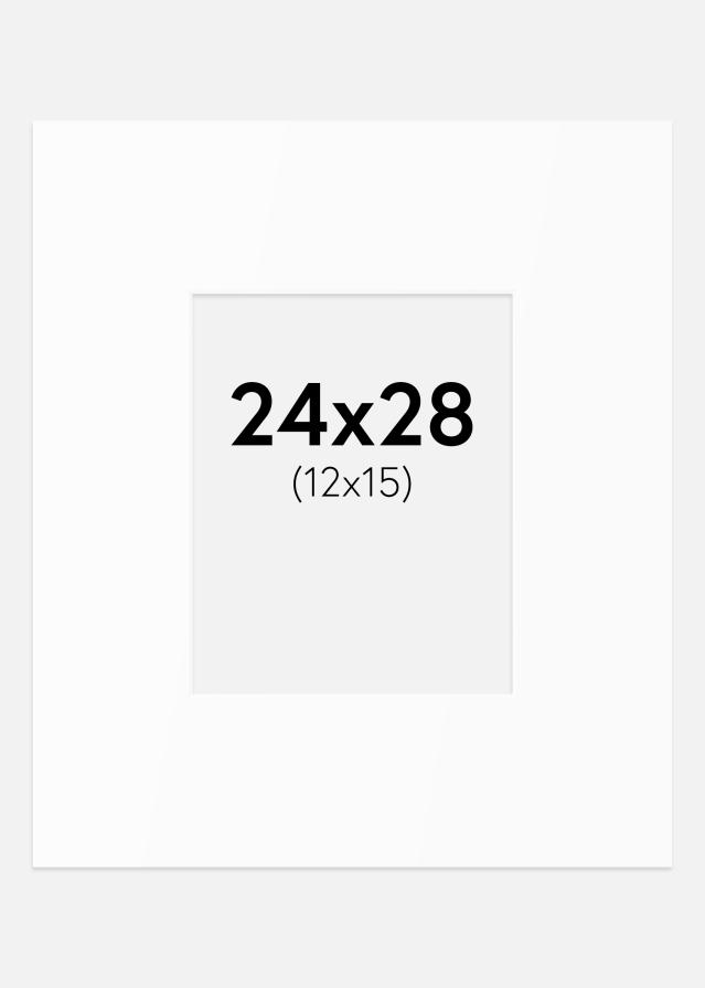 Paspartu Alb Standard (Miez Alb) 24x28 cm (12x15)