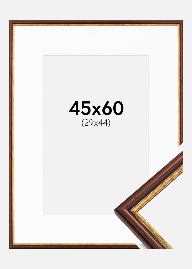 Ramă Horndal Maro 45x60 cm - Paspartu Alb 30x45 cm