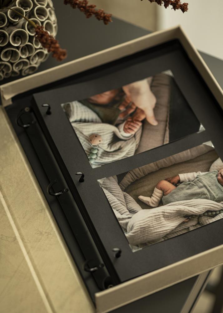 File de album pentru KAILA Coffee Table Photo Album XL - Set de 10 Negre