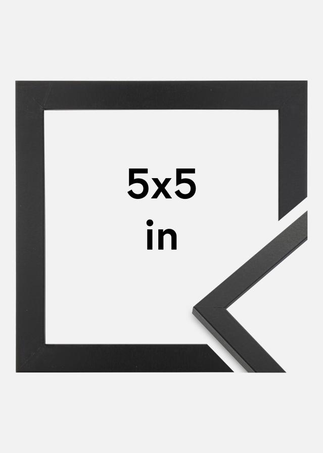 Ramă Trendy Sticlă acrilică Negru 5x5 inches (12,7x12,7 cm)
