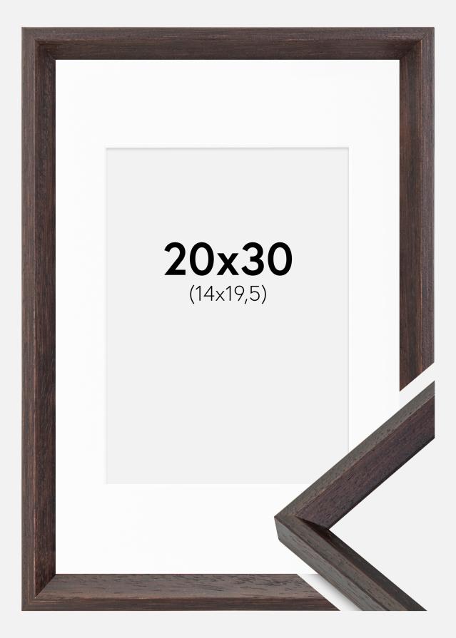 Ramă Globe Espresso 20x30 cm - Paspartu Alb 15x21 cm (A5)