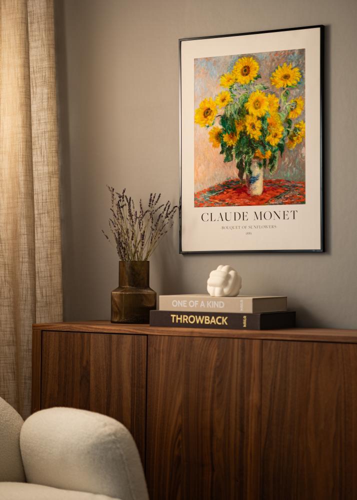 Rame din aluminiu Sticlă acrilică Negru 21x29,7 cm (A4)