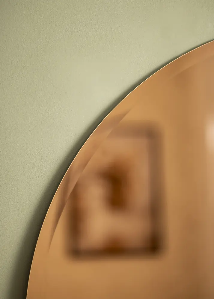 KAILA Rotund Oglindă Rose Gold Deluxe 90 cm Ø