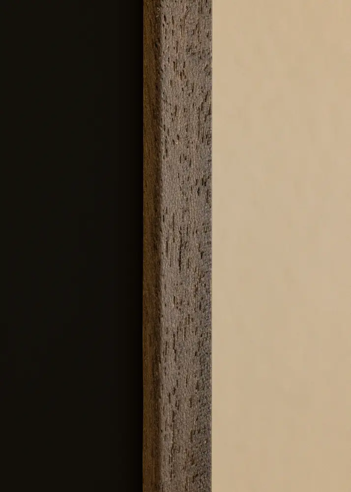 Ramă Edsbyn Nuc 10x10 cm - Paspartu Negru 7x7 cm