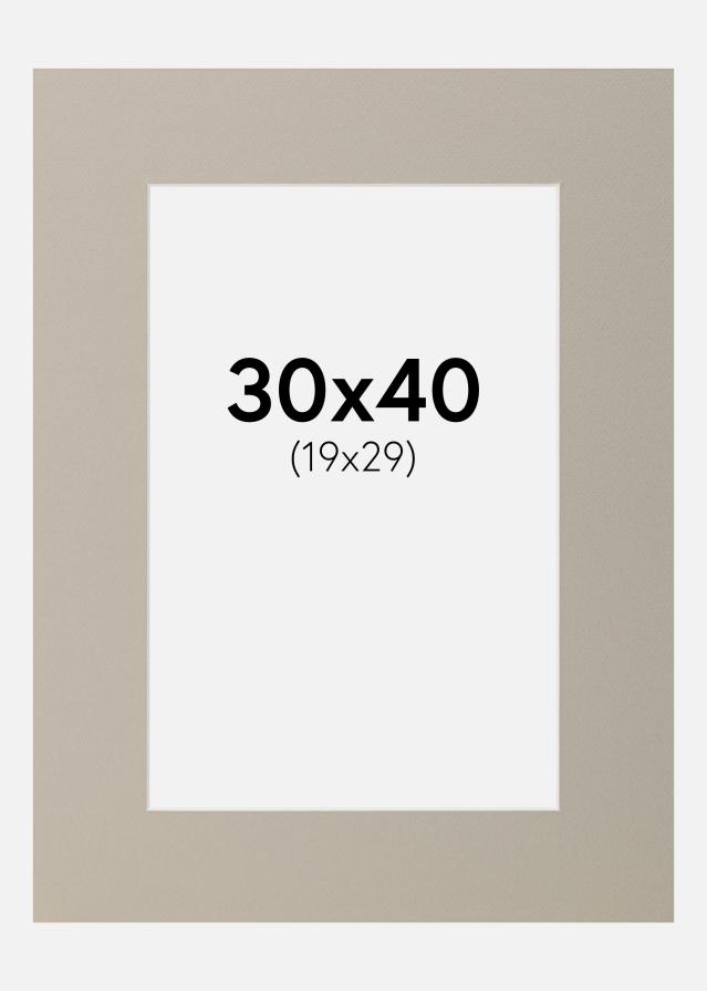 Paspartu Gri sidefat 30x40 cm (19x29)