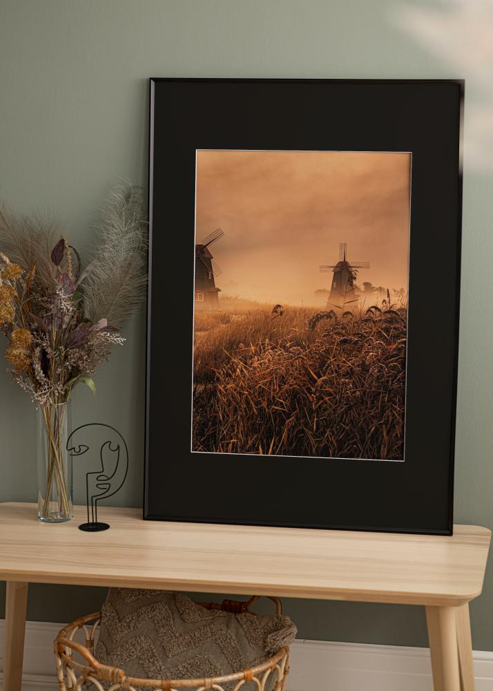 Ramă Desire Negru 40x50 cm - Paspartu Negru 27x35 cm