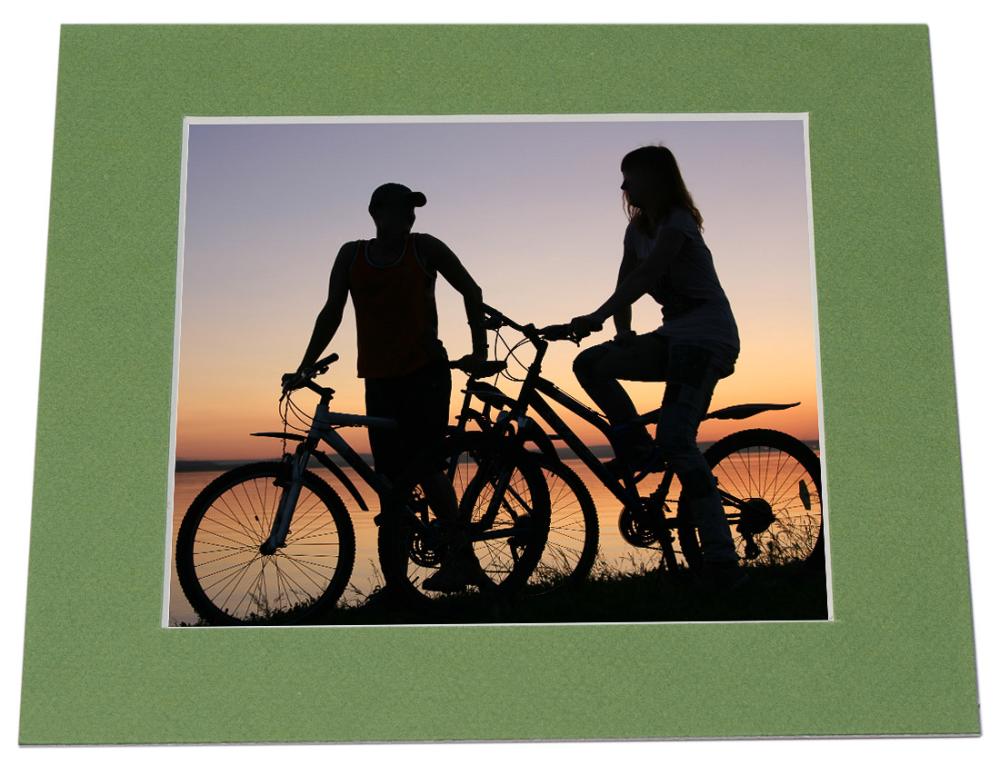 Paspartu Verde Margine albă - Dimensiuni pe comandă