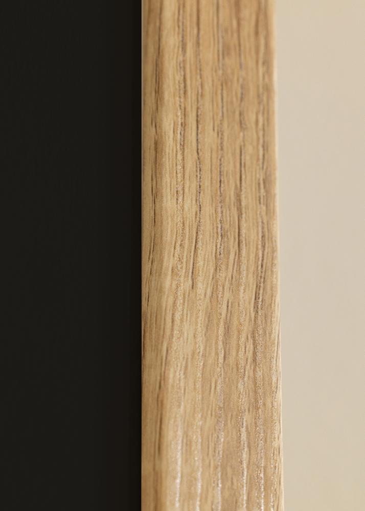 Ramă Fiorito Stejar deschis 40x50 cm - Paspartu Negru 12x16 inches
